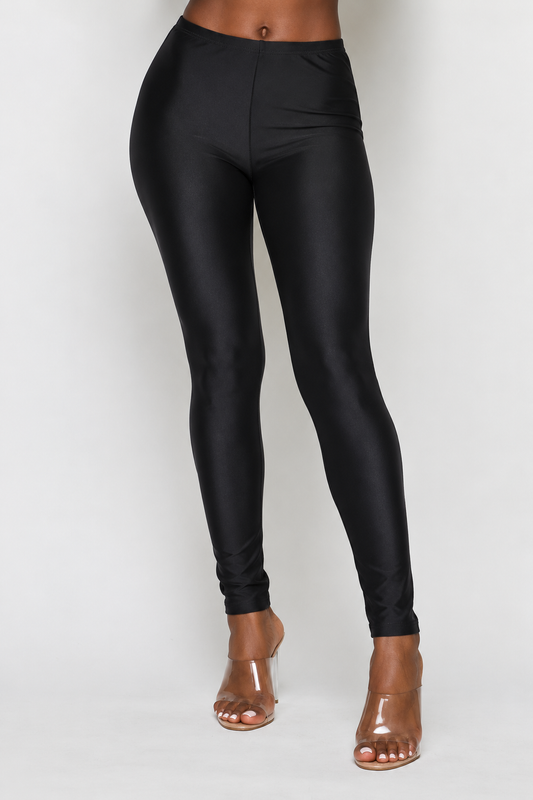 Black Nylon Leggings